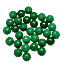 Wholesale 50pcs 16mm Natural Malaysian Jade Stone Round CAB CABOCHON DIY