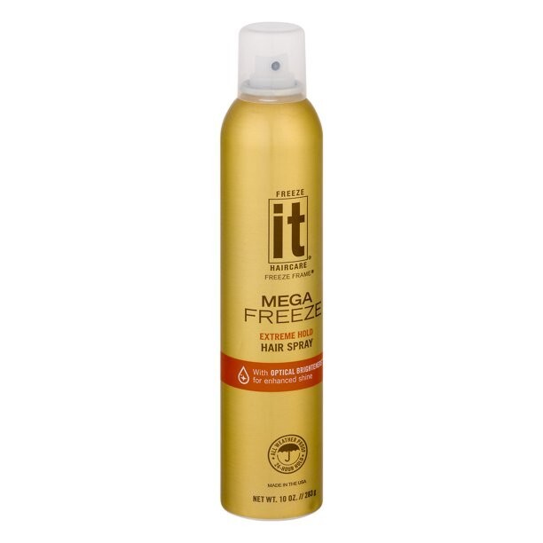 Freeze It Haircare Freeze Frame Hair Spray Mega Freeze Extreme Hold, 10.0oz NEW
