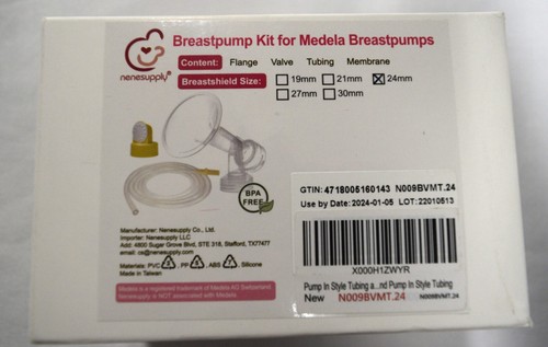 Nenesupply Breastpump Kit for Medela Breastpumps 24mm