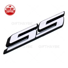 For Camaro SS 3D Letter Fender Grille Bumper Lid Logo Emblem Badge ZL1 Z28 White