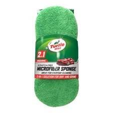 Turtle Wax Microfiber Sponge Scratch-Free 2-in-1 Solution For Dirt And Grime