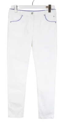 Tricot Chic Jeans Damen US 8 Weiß Reißverschluss Fly Tapered Freizeit - Bild 1 von 4