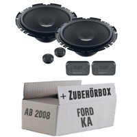 Ford KA 2 RU8 Front Heck - Hertz 16Cm Lautsprecher TüR Vorne Hinten - Einbauset
