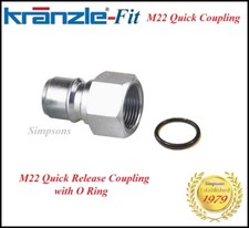 Kranzle-Fit  / MALE Quick Release Coupling x M22  For Machine + Trigger-Gun