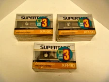 9 SEALED REALISTIC SUPERTAPE CASSETTES XR-90 x9  44-991