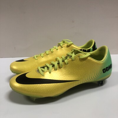 Nike Mercurial Vapor IX FG RARE 555605-703 Yellow Green Soccer