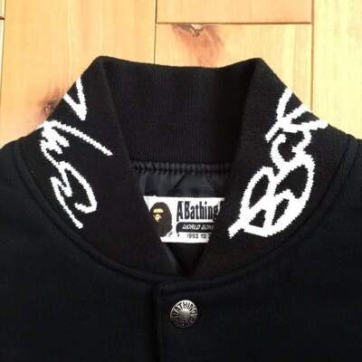 BAPE × Futura Men's A Bathing Ape Futura Varsity Jacket Size