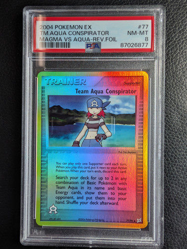 Team Aqua Conspirator graded PSA 8 for sale on eBay