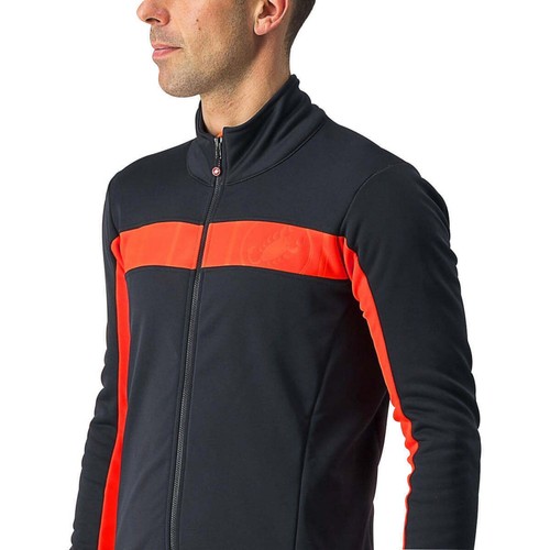 Castelli Mortirolo VI Giacca Ciclismo Uomo Nera Riflettente Bici Giro Traspirante - Foto 3 di 7