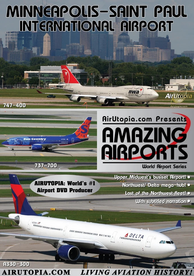 Minneapolis-St. Paul Airport Aircraft Airline DVD Video"-Brand New & Fast ship - Image 3 of 4