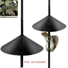 2Pcs 19'' Outdoor Birds Feeder Protection Stand Squirrel Anti-Climbing Stand