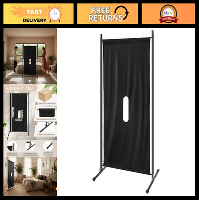 Portable Glory Hole Kit - Temporary Wall Partition, Durable Metal Frame & Curtai