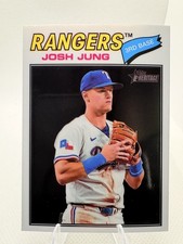 2026 Topps Heritage Chrome Josh Jung #191 Rangers Short Print