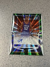 2024-25 Donruss Judah Mintz Signature Series Green Lazer Rookie Auto /75