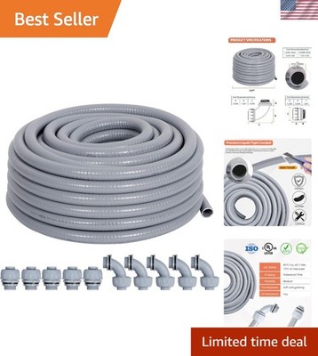 3/4 inch Flexible Liquid-Tight Conduit Kit 25ft,  Listed Non-Metallic Electri...