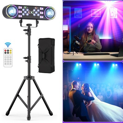 DJ Lights LED Par Light W/Tripod Bag Party DMX RGBW Concert Stage Lighting