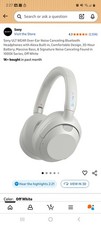 Sony ULT WEAR Wireless Noise Canceling Bluetooth Headphones White.