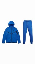 Nike Tech Fleece Full-Zip Set - Blue Hoodie  Joggers Men  s S/M Read description