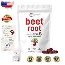 Beet Root Extract 360 Softgels | Bioavailable Nitric Oxide Support