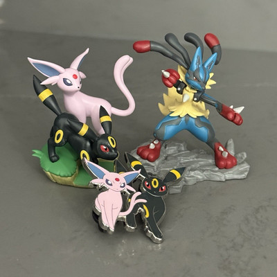 Pokémon Espeon Umbreon Lucario Plastic Figure Set Lot of 3