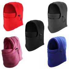 WINTER KIDS THERMAL FLEECE 6 IN 1 HAT Fleece Hats Winter Warm Mask Pure Color