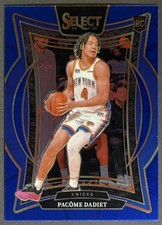 2024 Panini Select Pacome Dadiet Concourse Blue Retail #99 RC Knicks