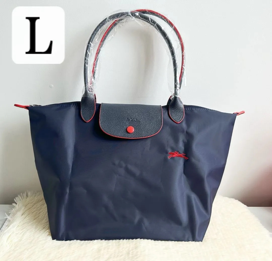 LONGCHAMP Women's Le Pliage Tote Bag, L Size (Navy)New From Japan