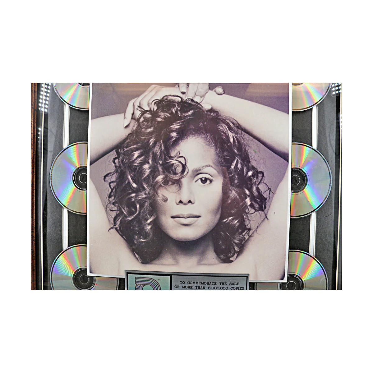 Janet Jackson Janet Framed 6x Platinum Sales Award Framed Record