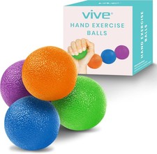 Vive Squeeze Balls for Hand Therapy, Exercise, Arthritis (w/Rehab Video