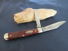 VTG CASE XX USA  25 1/2 Coke Bottle Red Jigged Bone 7 dot (1973) Knife (read)