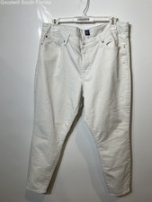 Gap Womens White Denim 5-Pocket Design Stretch Legging Skinny Jeans Size 32