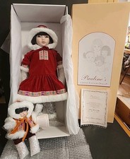 Pauline  s Limited Edition Dolls Eskimo Girl and Baby 45/950 COA