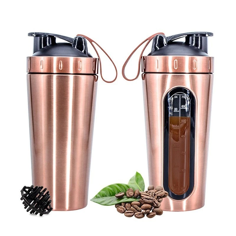 700ML Stainless Steel Protein Shaker Bottle Gym Fitness Sports Water Cup
Opens in a new window or ta