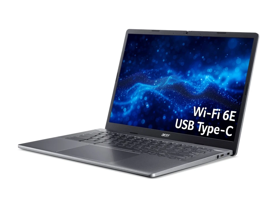 Acer Chromebook Plus 514 14" Inch Laptop AMD Ryzen 5 7520C 16GB 256GB Steel Grey - Image 2 of 4