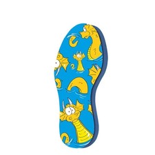 Pedag Kids Soft Fabric Covered Latex Foam Insoles Lemon Scented Childre...