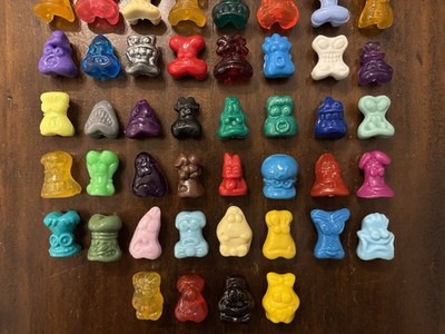 100% ORIGINAL Set of 1996 Gogos Crazy Bones w/ Short Neck Speedy