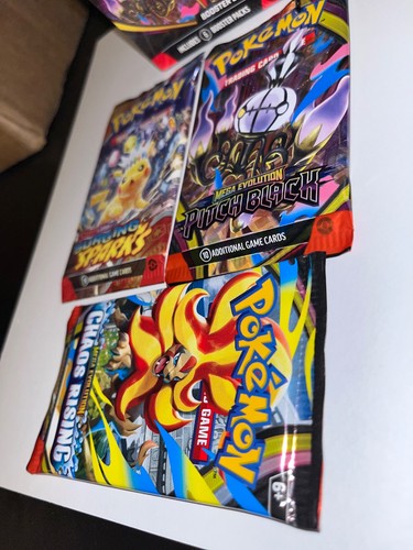 pokemon pitch black booster bundle and 3 booster packs