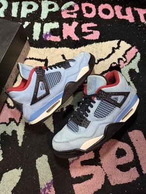 Size 10.5 - Nike Jordan 4 Travis Scott Cactus Jack Missing Hangtag Preowned