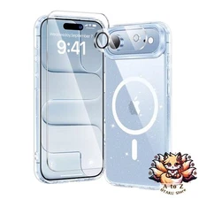 NEW Kingbus iPhone Air Case Glitter MagSafe Compatible 3-Piece Set [Tempered