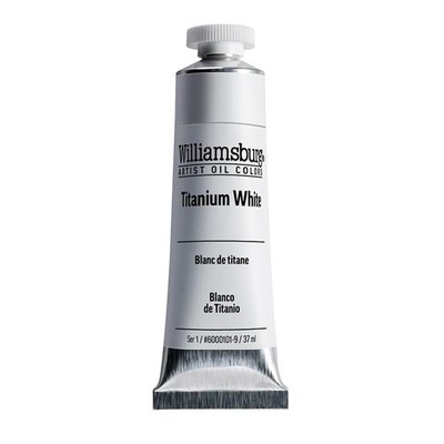 Artist Oil Colors by GOLDEN, Titanium White, 37 ml tube, Professional Oil Pai...