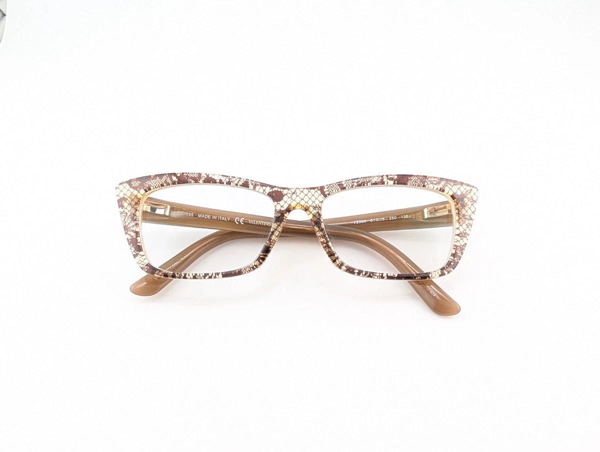 Valentino Brown Metal Eyeglass Frames for sale | eBay display picture 2