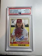 2025 Topps Heritage Real One Auto Gem Mint 10 Rhett Lowder