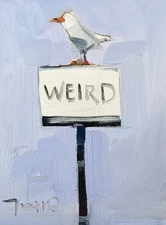 Figurative Painting Sign Art PRINT Canvas By Modern Artist Jose Trujillo 16x20