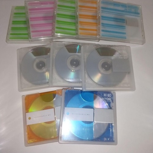 Lot De 17 Mini-disques MD Sony Maxell TDK 74/80 Minutes Neufs