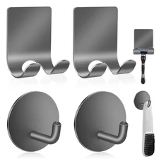 Diesisa Razor Holder 304 Stainless Steel for Shower + Adhesive Sticky Heavy D...