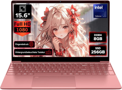 2026 Laptop Computer Notebook QWERTY,15.6'' IPS FHD Display,8Gb RAM 256GB Ssd,Cel