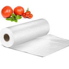 12 X 16 Plastic Produce Bag on a Roll, Bread and Grocery Clear , 350 Bags/,