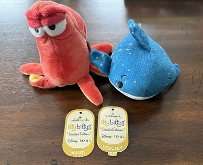 Hallmark Itty Bittys Hank & Destiny Finding Nemo Dory Pixar Plush - See DESC