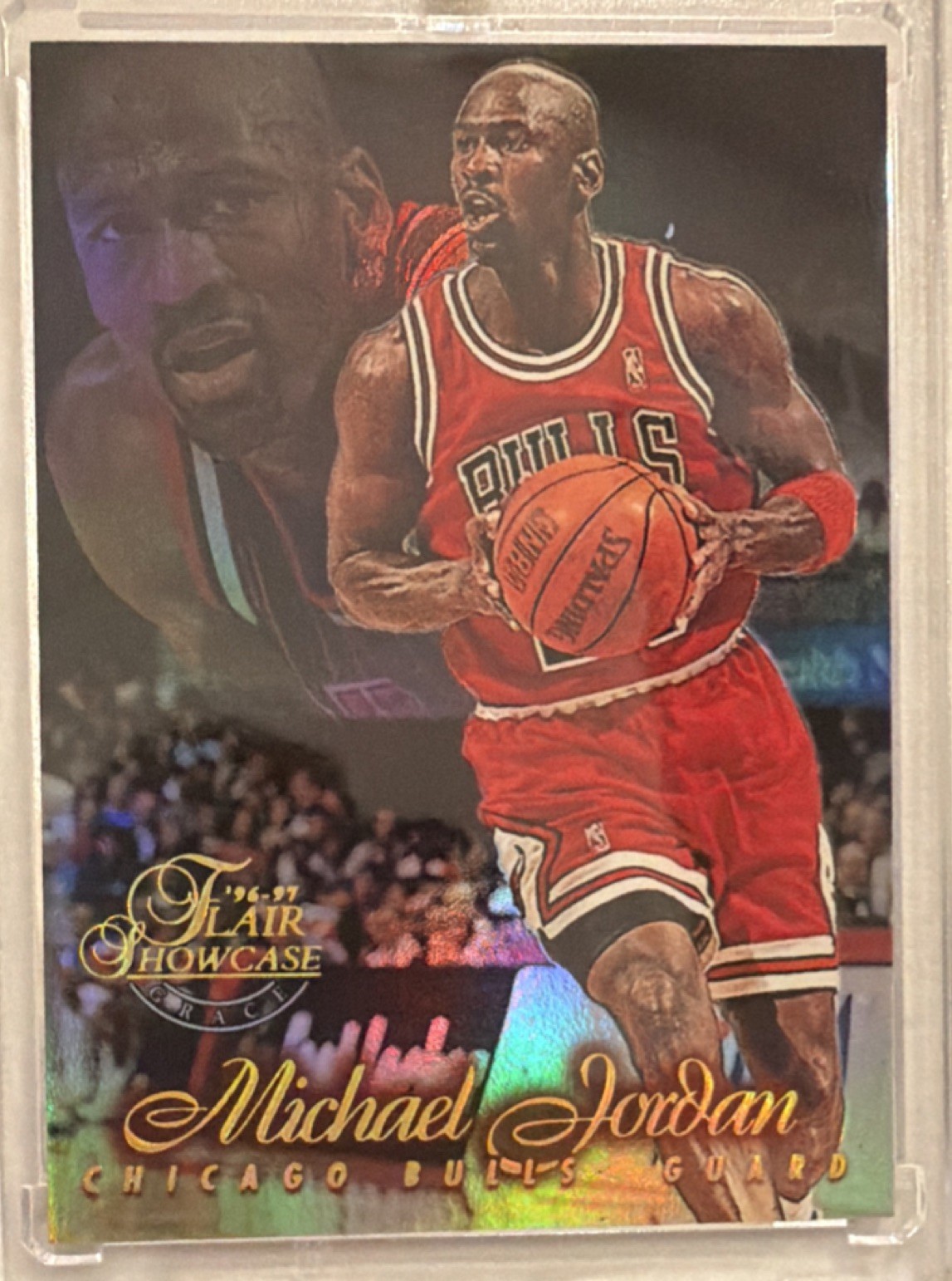 1996-97 Fleer Flair Showcase Michael Jordan Chicago Bulls Row 1 Seat 23