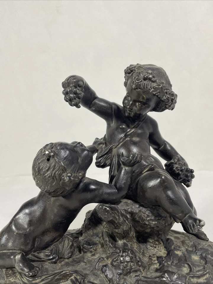 Régule fin 19eme représentant 2 Chérubins - Photo 2/4